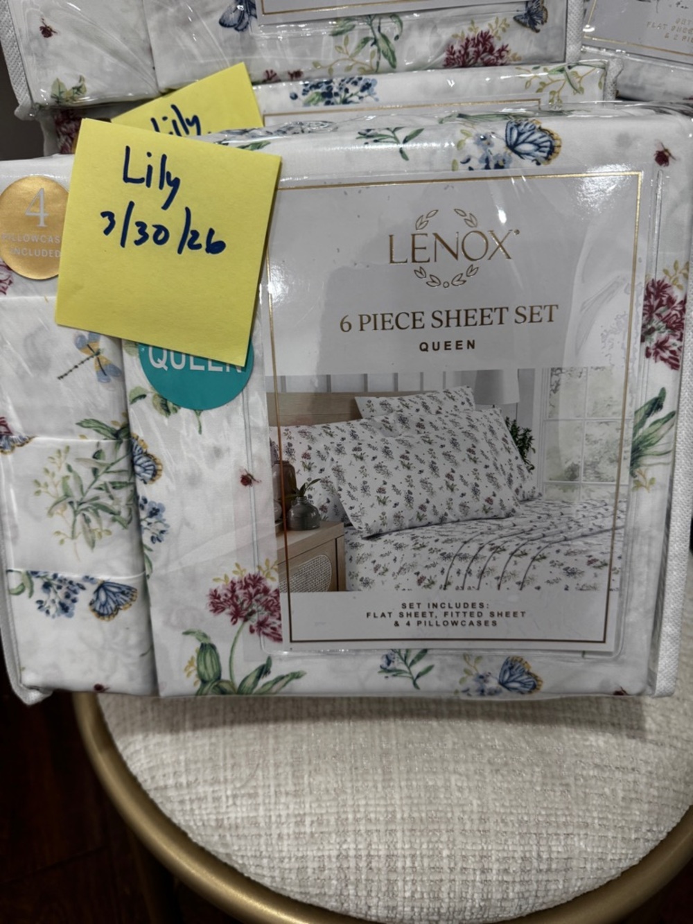 Lenox butterfly meadow bed sheets - QUEEN